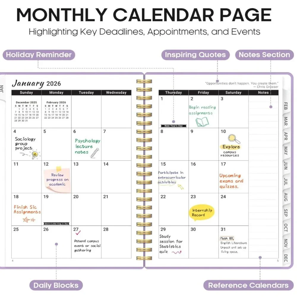 2026 Lavender planner